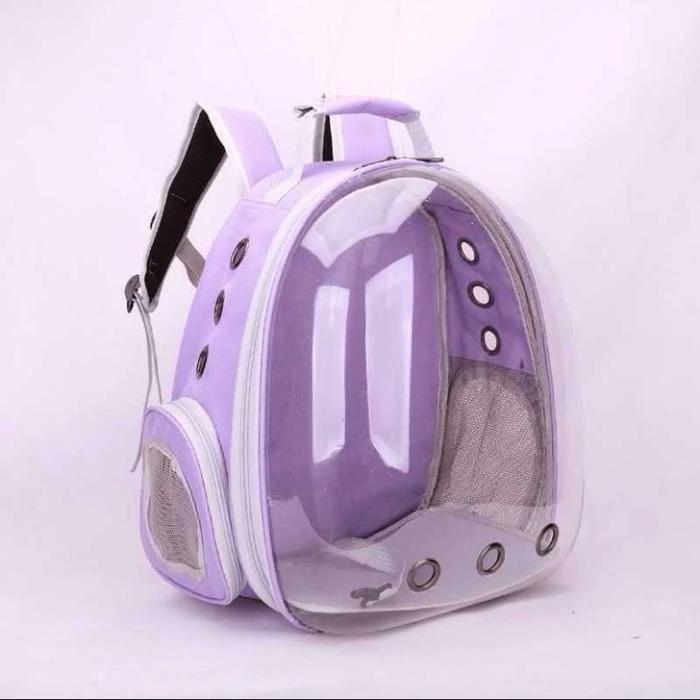 Gambar Tas Kucing Astronot - Tas Ransel Hewan Pet Travel Bag/Carrier Bag - Ransel Ungu dari Griya Pet House undefined Tokopedia