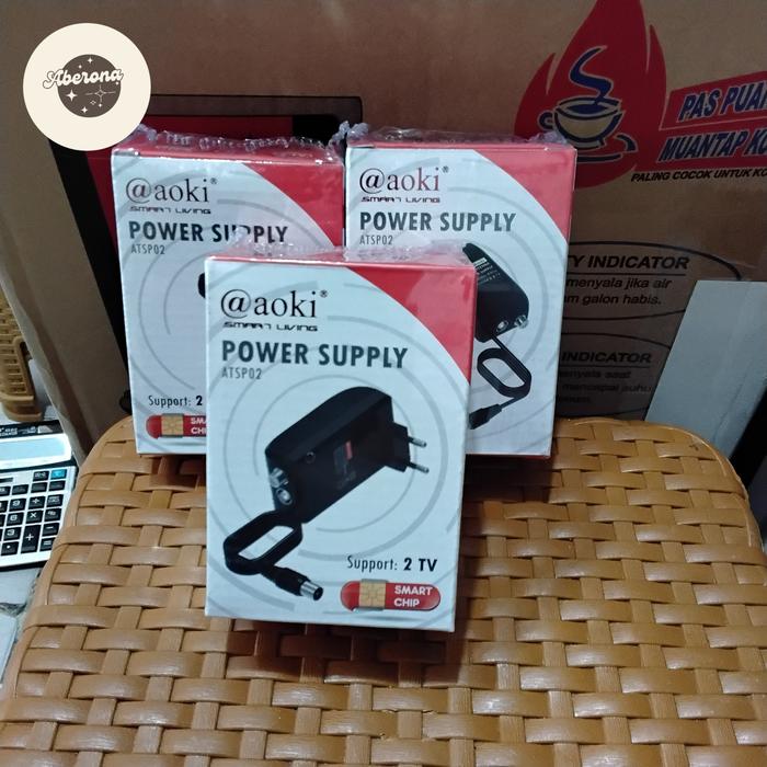 Power Supply Antenabooster Antena Spliter Tv Aoki