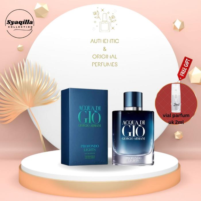 Jual Parfum Gi***io Ar**ni Acqua Di Gio Profondo Lights for Men