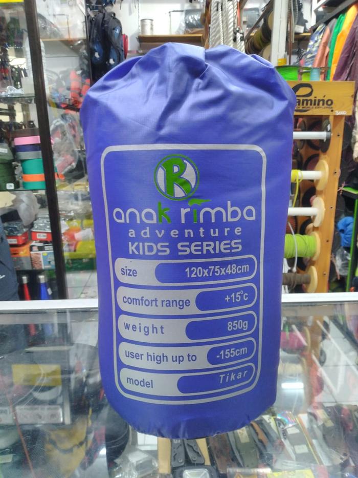 Gambar SLEEPING BAG (SB) KIDS SERIES ANAK RIMBA ADVENTURE SB UNTUK ANAK ANAK - biru kotak dari ANAK RIMBA ADVENTURE undefined Tokopedia