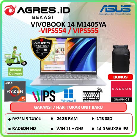 Gambar Asus Vivobook 14 M1405YA Amd Ryzen 5 7430U Ram 24Gb 1Tbssd Win11+Ohs 14.0Wuxga Ips Black & Silver - Unit + Free AGP, Ram 16Gb/512ssd dari Agres ID Bekasi undefined Tokopedia