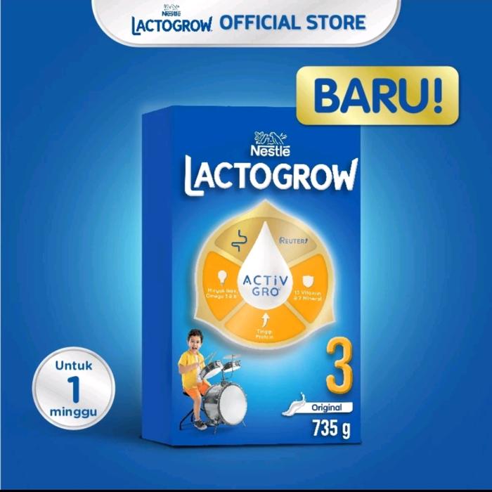 Gambar LACTOGROW 3 Original (1-3 Tahun) 735gr dari Uki&#39;sss Store undefined Tokopedia