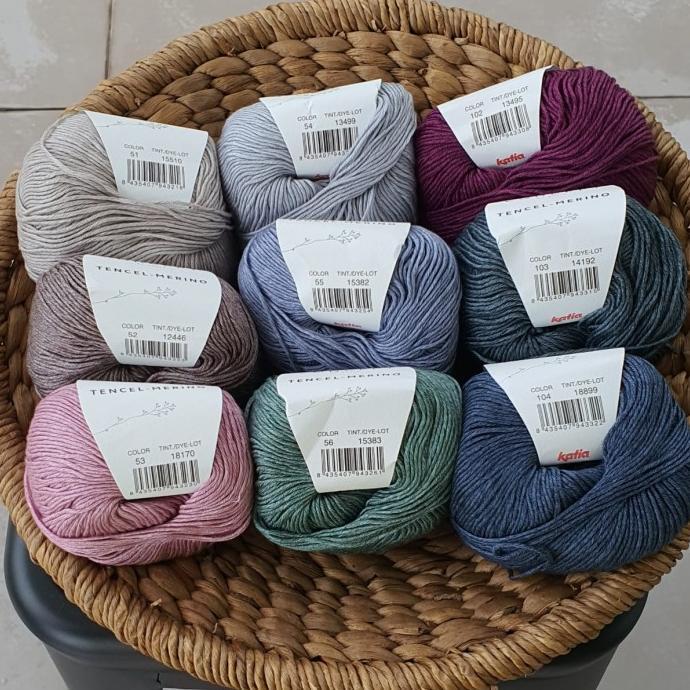 Gambar Benang Rajut Katia Tencel-Merino - 104-blue black dari arrizty undefined Tokopedia
