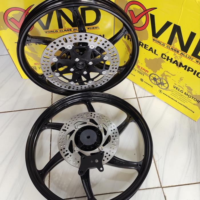 Jual velg vnd six star ninja R SS RR komplit dis tinggal
