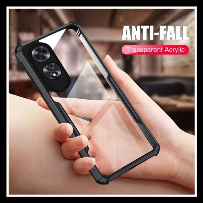 Gambar Oppo A60 Rzants Blade Original Casing Hard Case Cover Back Transparan Silicone Bumper Clear - HITAM., OPPO A60. dari Case Thebest undefined Tokopedia