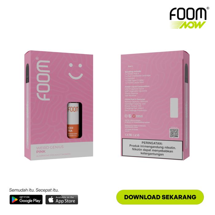 Gambar Pod X Weird Genius Bundling Liquid 15ml - Pink + Iced Tea dari FOOM LAB GLOBAL undefined Tokopedia