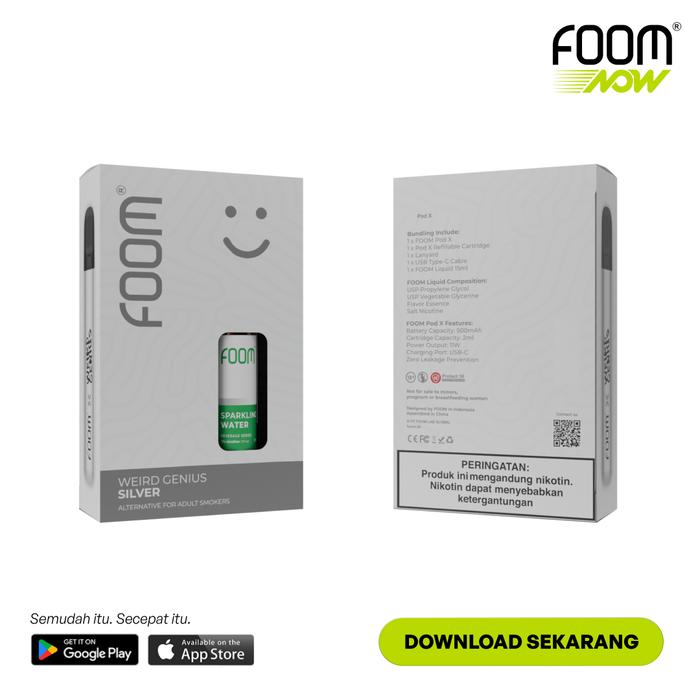 Gambar Pod X Weird Genius Bundling Liquid 15ml - Silver + Sp Wtr dari FOOM LAB GLOBAL undefined Tokopedia