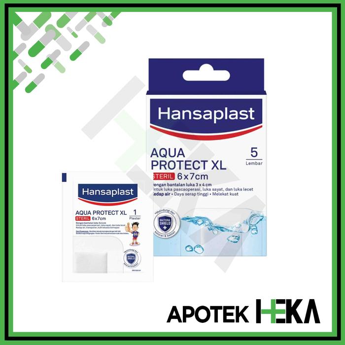 Gambar Hansaplast Aqua Protect XL 6x7 cm Box isi 5 lembar - Plester Anti Air dari Apotek Heka Bandung undefined Tokopedia