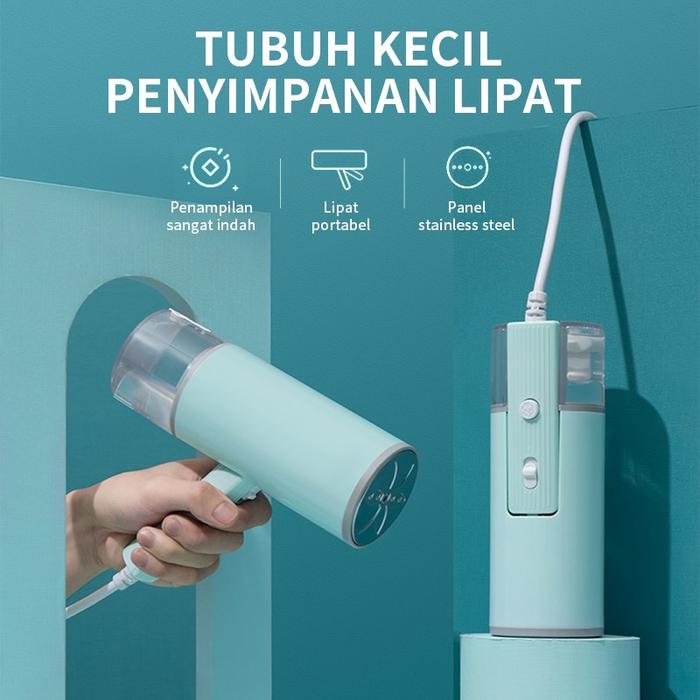 Gambar Simplus Setrika Uap Listrik Foldable Portable Garment Steamer 130ml - GM Bear dari OborBaru undefined Tokopedia