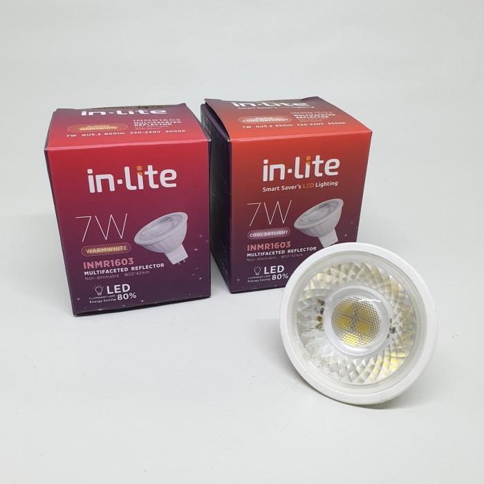 Gambar Inlite Lampu MR16 5 Watt 7 Watt Spotlight Halogen In-Lite 5W 7W - 7 Watt, Natural (4000k) dari Solusi Listrik undefined Tokopedia