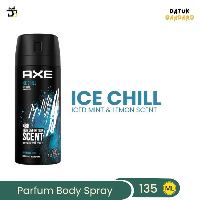 Gambar AXE BODY SPRAY DEODORANT DEO PARFUM PRIA 135 ML DARK TEMPTATION 135ML Black Wangi - 135ml Ice Chill dari Datuk Bandaro undefined Tokopedia