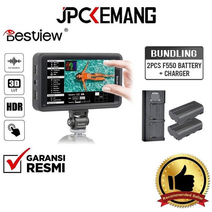 Gambar Desview R5 Monitor 5.5 Inch Touchscreen On-Camera Desview GARANSIRESMI - w/ 2Batt+Chrger dari JPC Kemang undefined Tokopedia