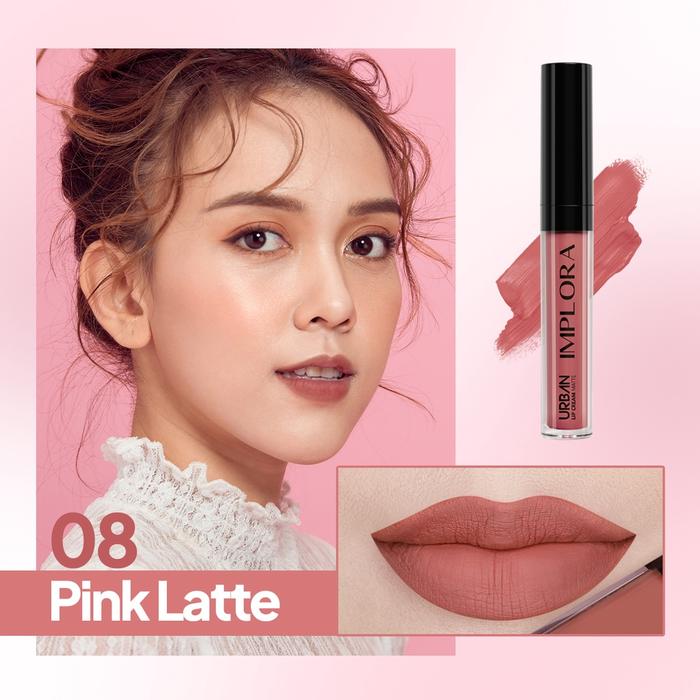 Gambar Implora Urban Lip Cream Matte - 08 PINK LATTE dari Debelleza Shop undefined Tokopedia