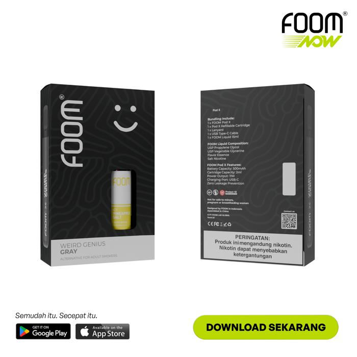 Gambar Pod X Weird Genius Bundling Liquid 15ml - Grey + Icy Pine dari FOOM LAB GLOBAL undefined Tokopedia