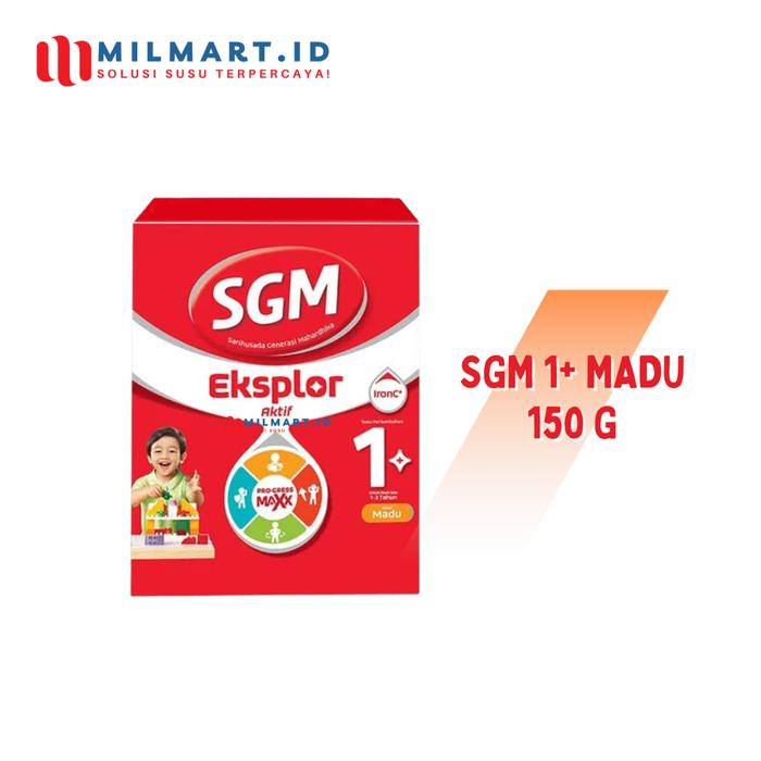 Gambar SGM EKSPLOR 1+ MADU 1-3 TAHUN 150G/400G/600G/1000G VANILLA SUSU FORMULA BAYI - 150G dari milmart.id undefined Tokopedia