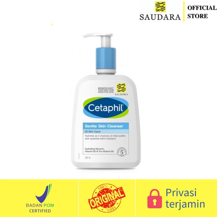 Gambar Cetaphil Gentle Skin Cleanser (250 Ml), (500 Ml), Oily Skin (125 Ml) - Gentle 500 ML dari Saudara Official Store undefined Tokopedia