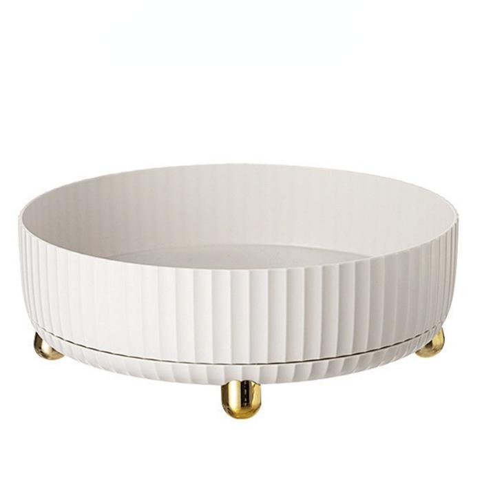 Gambar TP MUI Rak Putar Botol Tempat Buah / Bumbu Dapur Kitchen Organizer Rak Dapur Rak Buah Rak Bumbu dapur Anti Slip C100 - Putih, Besar dari MUI INDO undefined Tokopedia