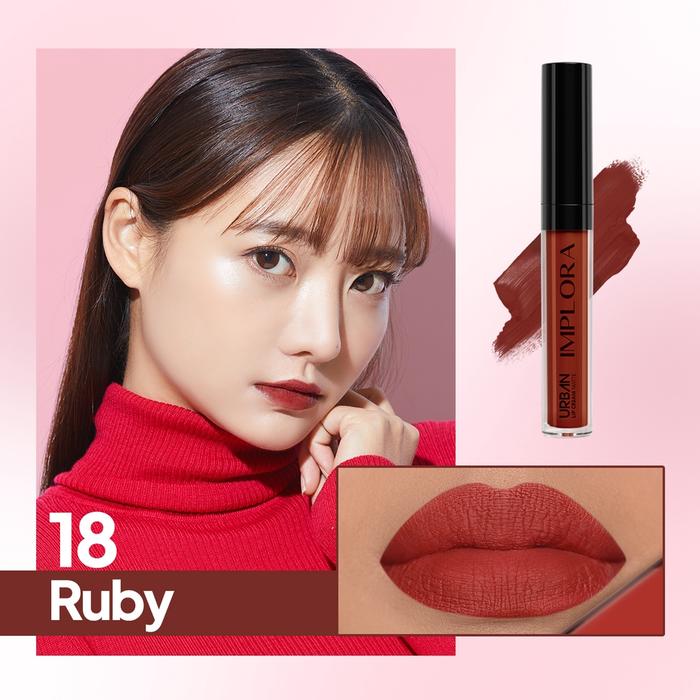 Gambar Implora Urban Lip Cream Matte - 18 RUBY dari Debelleza Shop undefined Tokopedia