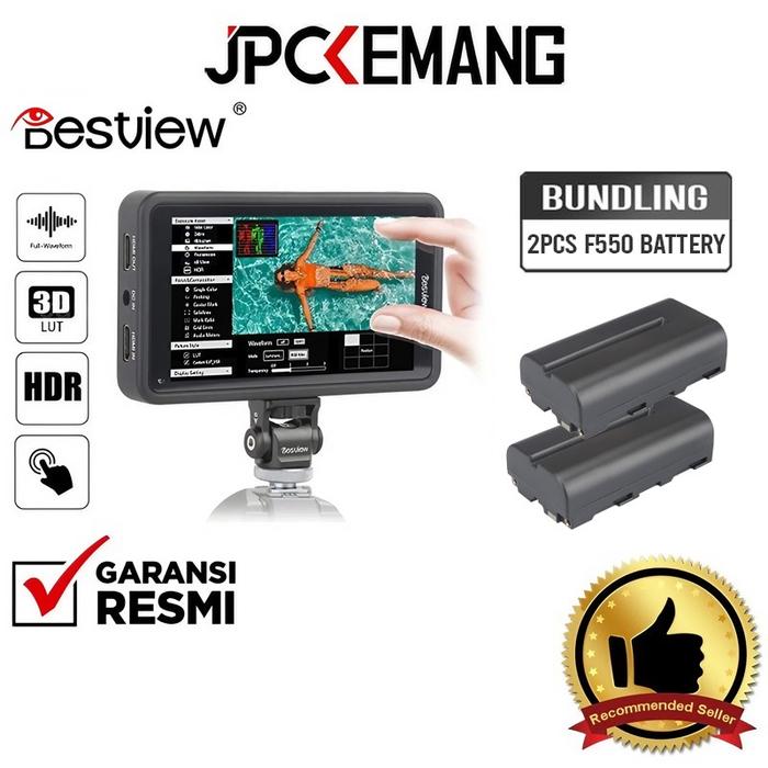 Gambar Desview R5 Monitor 5.5 Inch Touchscreen On-Camera Desview GARANSIRESMI - with 2Batteries dari JPC Kemang undefined Tokopedia