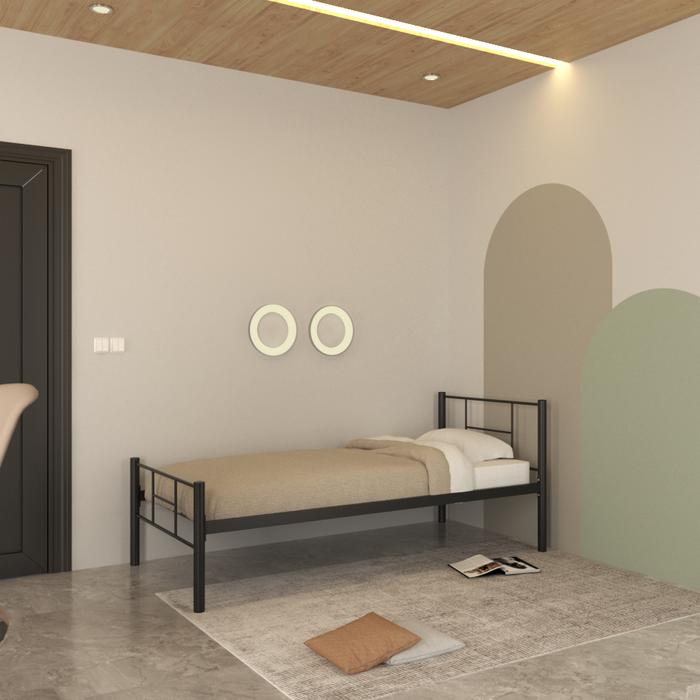 Gambar SHUMO x SLEEP OWL | Ranjang Besi Minimalis Single Bed Tempat Tidur - Hanya Ranjang, 90x200 dari Citra furniture undefined Tokopedia