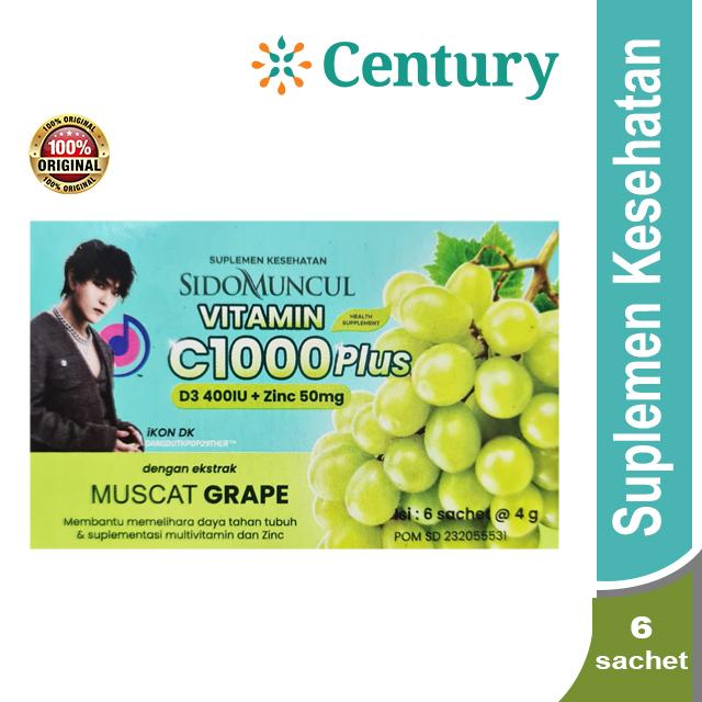 Gambar SIDOMUNCUL VIT C1000 M.GRP 6`S / VITAMIN & SUPLEMEN / VITAMIN C dari Apotik Century undefined Tokopedia