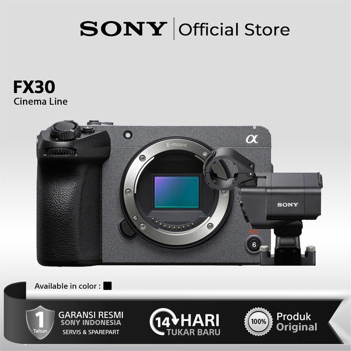 Gambar Sony FX30 Sony FX 30 Cinema Line Camera - With XLR Handle dari Sony Center Official undefined Tokopedia
