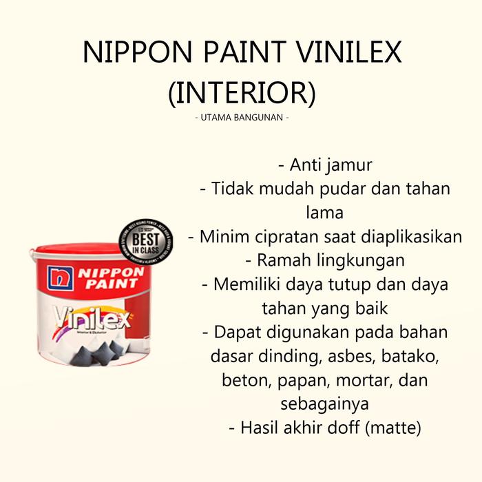 Gambar CAT TEMBOK INTERIOR DAN EKSTERIOR NIPPON PAINT - CALM SPIRIT/BGG1670P - Vinilex dari UTAMA-BANGUNAN undefined Tokopedia