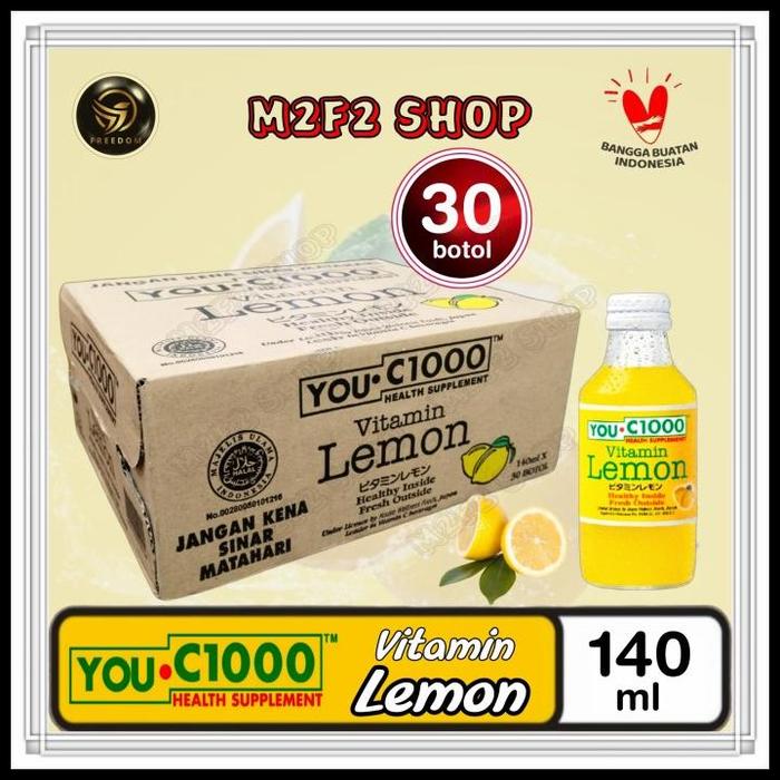Gambar You C1000 | C 1000 Vitamin Lemon Botol Beling - 140 Ml (Harga Karton) Terlaris|Best Seller dari Serlya Mall Online undefined Tokopedia