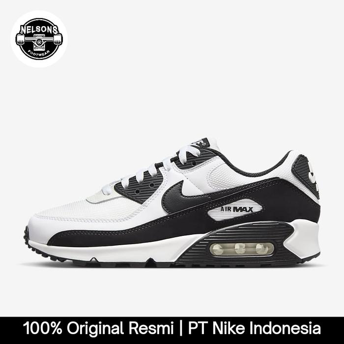 Jual NIKE AIR MAX 90 SHOES ORIGINAL MENS WHITE/WHITE/BLACK
