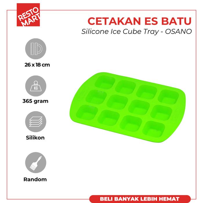 Gambar Cetakan Es Batu / Silicone Ice Cube Tray OSANO Silicon (2431091) dari Restomart Kitchen Solution undefined Tokopedia