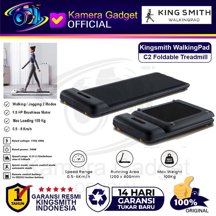 Gambar KHUSUS GO CAR / GRAB Kingsmith Walkingpad R2 Pro - R1 Pro - C2 - K15 - K12 - G1 Tredmill Alat Lari Foldable Walking Pad R2 Original Resmi - C2 BLACK dari Kamera Gadget Official undefined Tokopedia