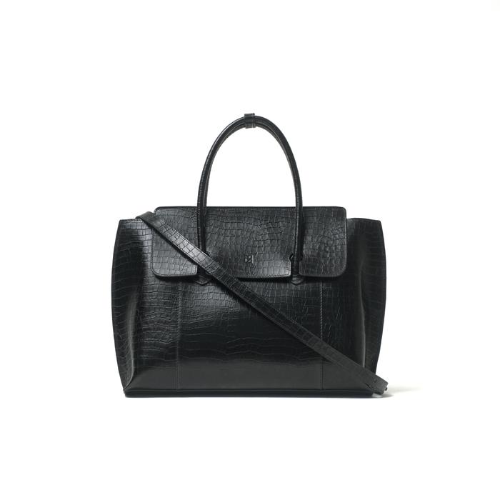 Gambar Purotti WESLEY Top handle bag. Genuine leather. - Black croc dari Purotti undefined Tokopedia