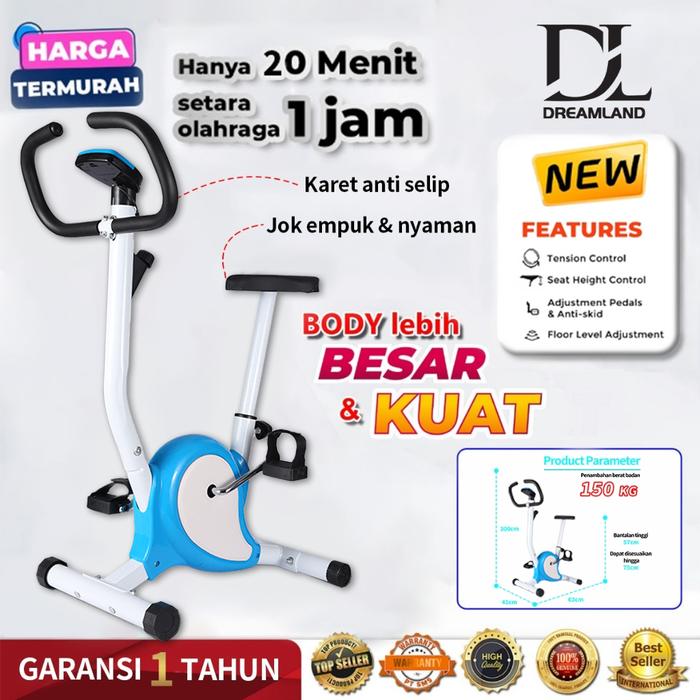 Gambar Sepeda Statis Spin Bike /Alat fitness spinning Bike / Sepeda statis - Putih dari Dreamland Mart undefined Tokopedia