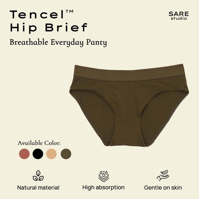 Gambar Sare Studio Lobi Tencel Panty In Dark Olive - S dari FuryMall undefined Tokopedia