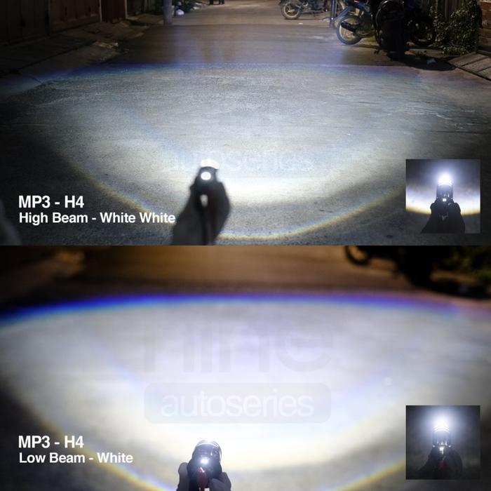 Gambar LAMPU LED Motor SCOOPY FI Projektor MP1 HS1 H4 LUXIMOS 30W 4000 Lumens Motorcycle - Putih-Putih dari bohlamhid undefined Tokopedia