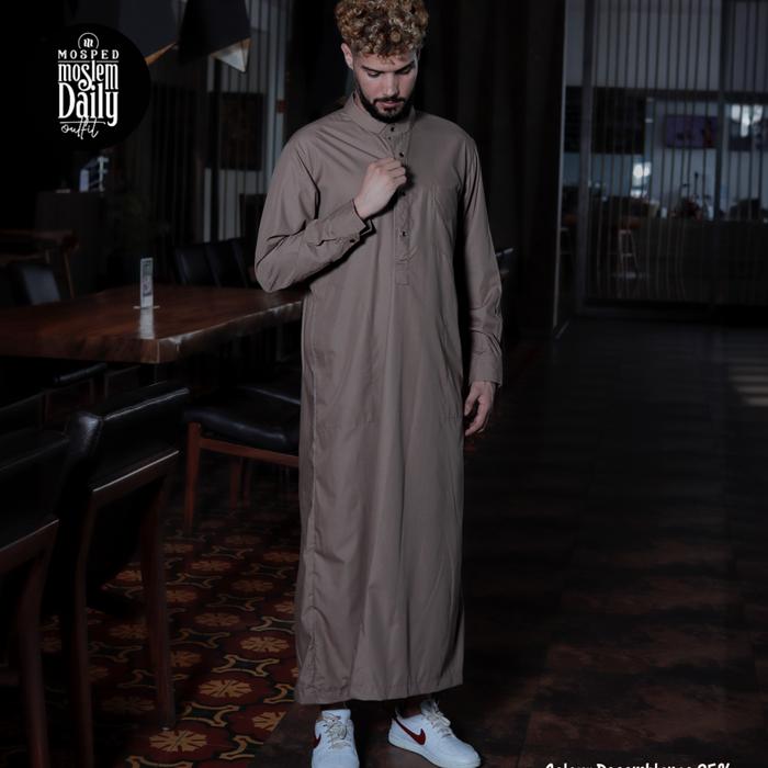 Gambar JUBBAH Thobe Chenry By Mosped - Cokelat, M dari Mosped Official undefined Tokopedia