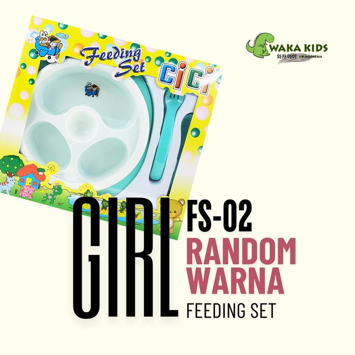 Gambar Wakakids Set Alat Makan Bayi Feeding Set 3 in 1 Tempat Makan Anak FS02 - Girl dari Wakakids undefined Tokopedia