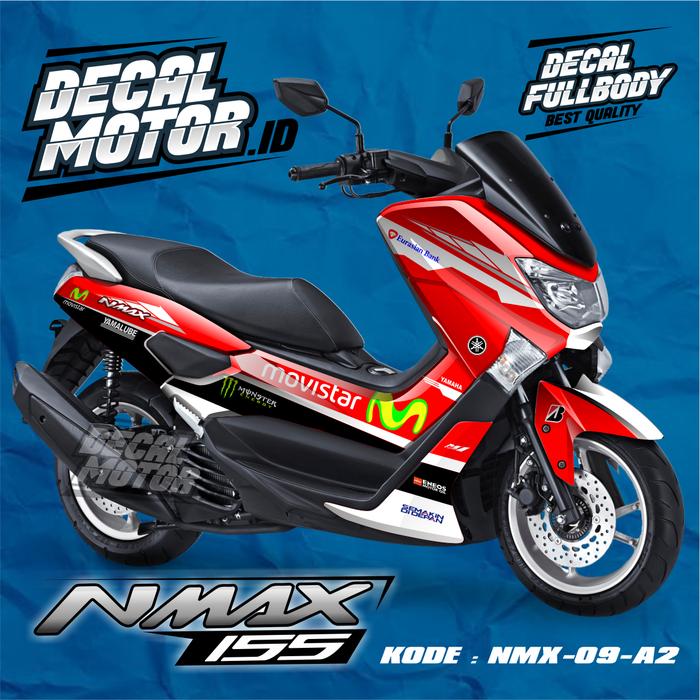 Jual STIKER MOTOR FULLBODY YAMAHA NMAX 2015-2019 - DECAL MOTIF MOVISTAR ...