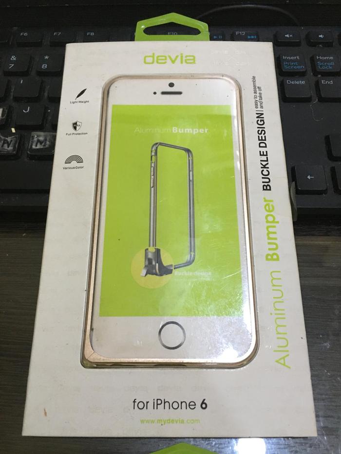 Gambar Devia Aluminium Bumper Case Apple iPhone 6 - Silver - Gold dari Inti Sukses undefined Tokopedia