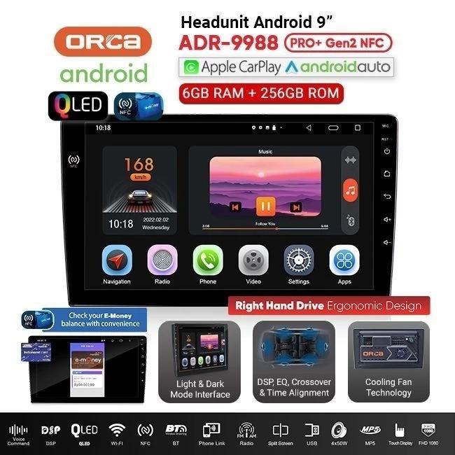 Gambar Headunit Android Orca Pro Plus G2 9 Inch Dual DVR DSP Ram 6/128 dari KDV Automotive undefined Tokopedia