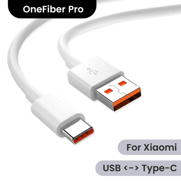 Gambar Kabel USB to Type-C 6A untuk Xiaomi Turbo & Hyper Charge 120W - 1 Meter Lurus dari onefiber undefined Tokopedia