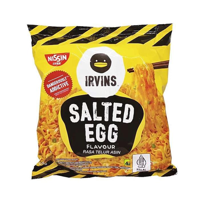 Gambar IRVINS X NISSIN Salted Egg Instant Noodles Mie Goreng Instan 113 gr- Original & Spicy - Original dari TheKribstore undefined Tokopedia