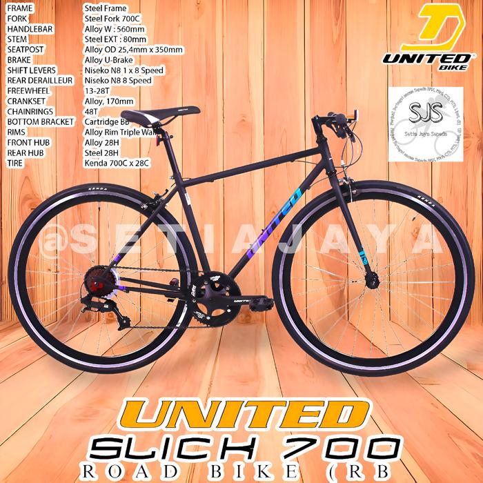 Sepeda Gunung Fixie Jadi Road Bike 700c Sepeda Tetap Ringan 7005