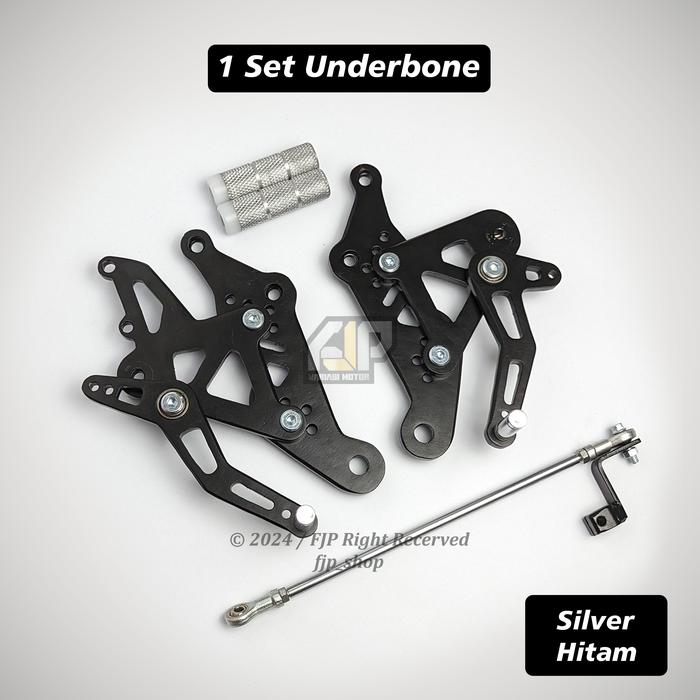 Gambar Footstep Underbone Yamaha Jupiter MX King Pustep MX King 150 Y15ZR Exciter Model RC3 RCB ES2 B-Pro - 1Set Hitam, UB MX King dari Fjp.shop undefined Tokopedia