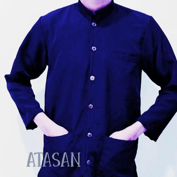 Gambar baju pangsi dewasa moderen wgt.wangsit/atasan pangsi dewasa dan remaja - nevy, XXXL dari W&S2collection undefined Tokopedia