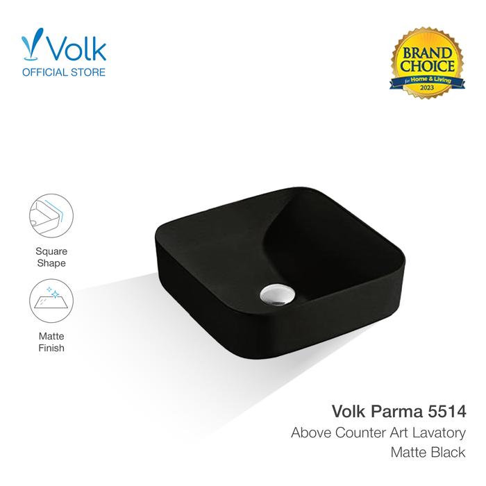 Gambar VOLK 5514 ABOVE COUNTER LAVATORY - Hitam dari Volk Sanitary Store undefined Tokopedia