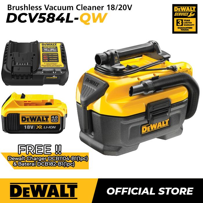 Gambar Dewalt Brushless Vacuum Cleaner 18/20 Volt DCV584L-QW - Full Set 4.0 Ah dari Dewalt ID undefined Tokopedia