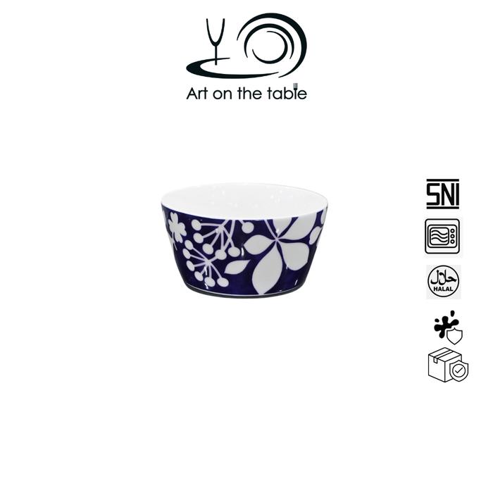 Gambar SET KERAMIK/ TABLEWARE SET GRASSY BLUE - Bowl 15cm dari Artonthetable undefined Tokopedia