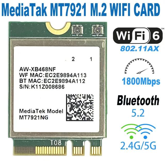 Gambar Wifi 6 6E Card Wireless MT7921 AX Bluetooth 5.2 NGFF M2 2230 AC M.2 - Card-only dari Interface Master Indonesia undefined Tokopedia