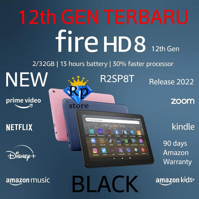Gambar New Amazon Kindle Fire HD 8/10 Latest Generation Android Tablet - Fire HD8 2022 B dari RP Store Tokopedia undefined Tokopedia